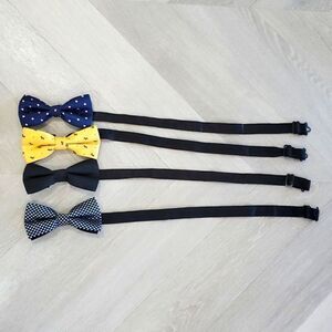 Ausky Adjustable Mens Pre-Tied Bowties,set of 4